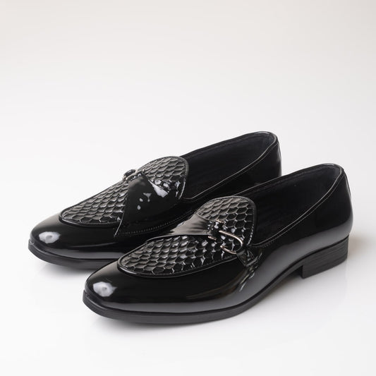 Leather Textured Loafers