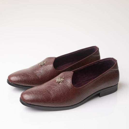 Rich Leather Dark Brown Leather Mojari