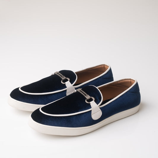 Velvet Blue Sneaker Inspired Shoes