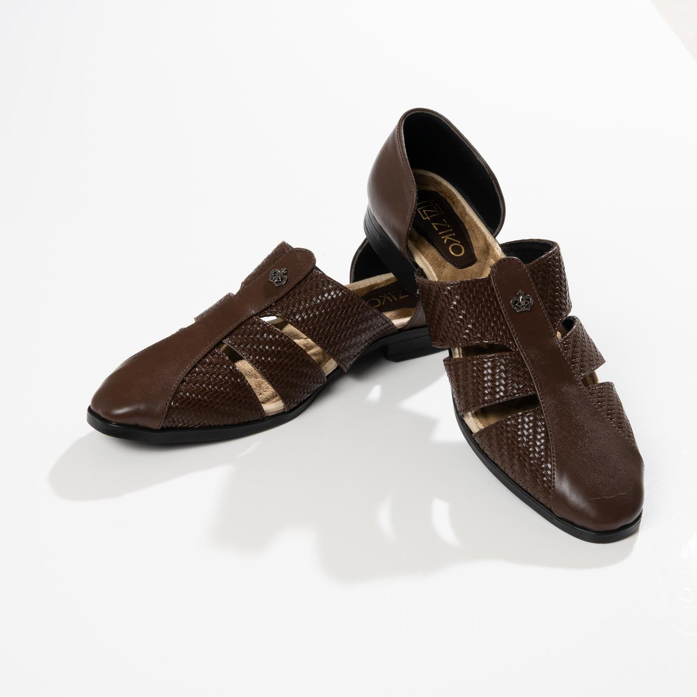 Men's Brown Woven Fisherman Sandals