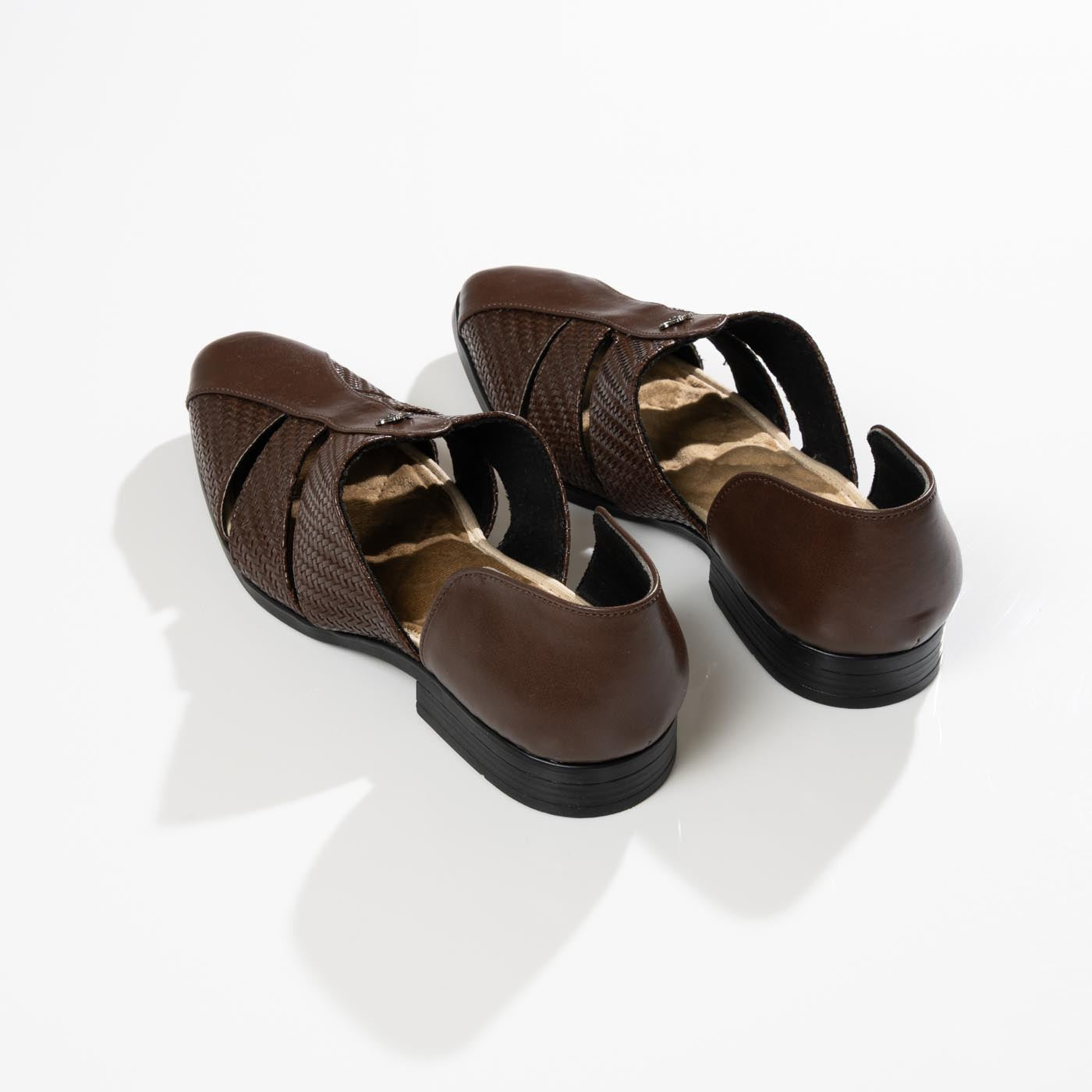 Men's Brown Woven Fisherman Sandals