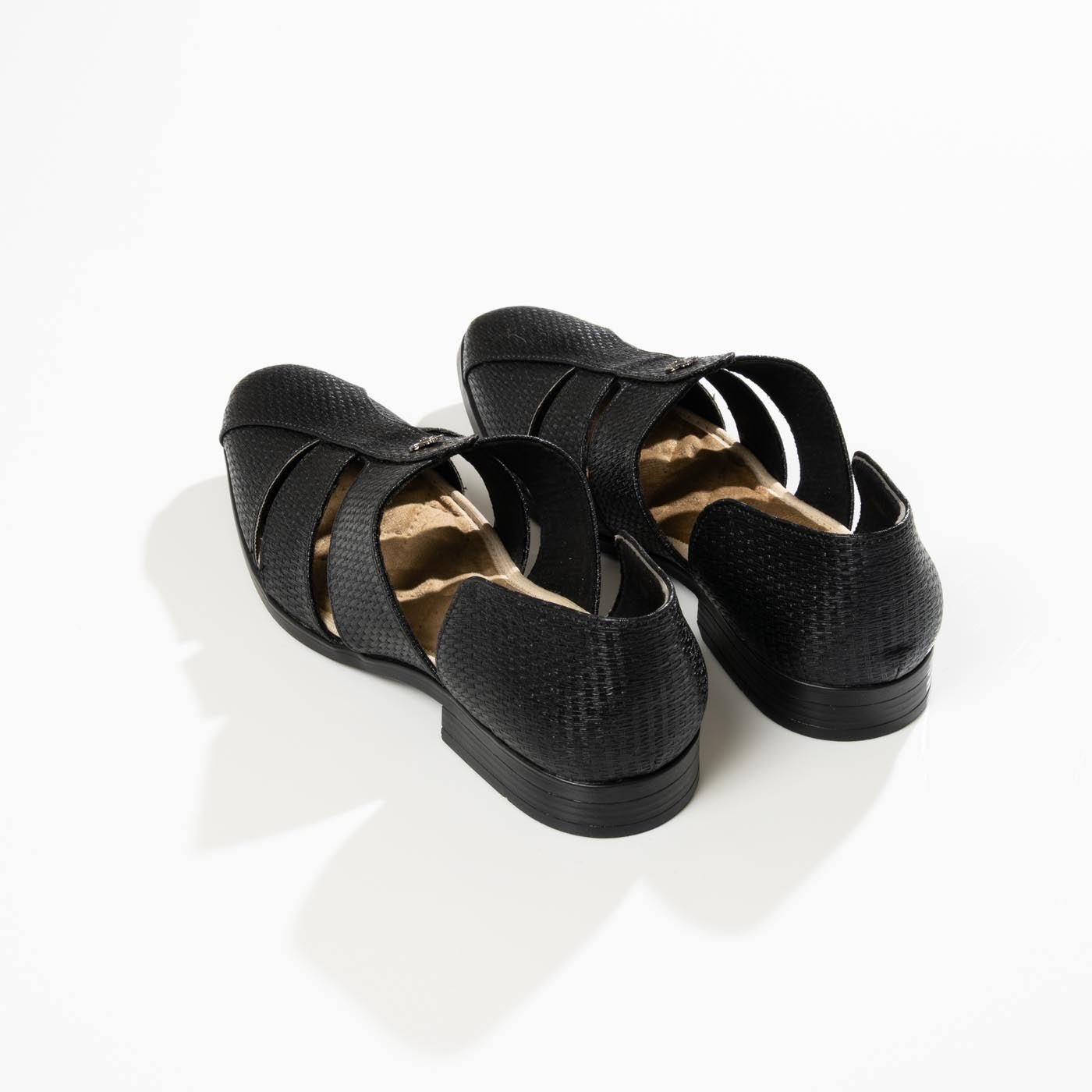 Men's Black Woven Fisherman Sandals - Zikolifestyle