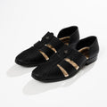 Men's Black Woven Fisherman Sandals - Zikolifestyle